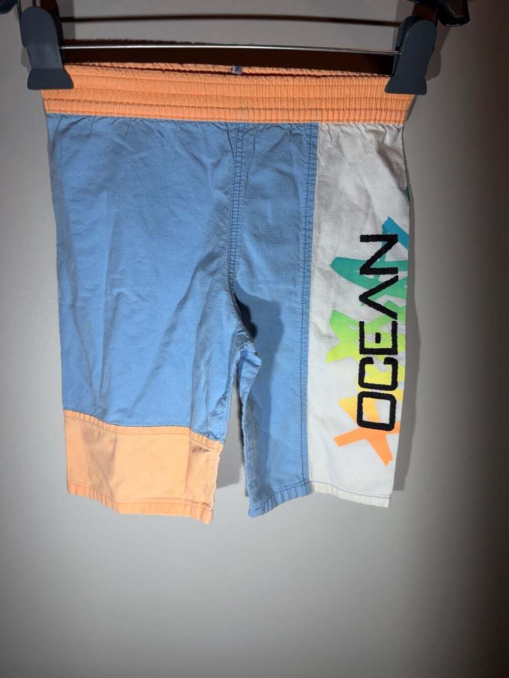 Vintage 1990 Ocean Pacific OP Colorblock Swim Trunks Shorts